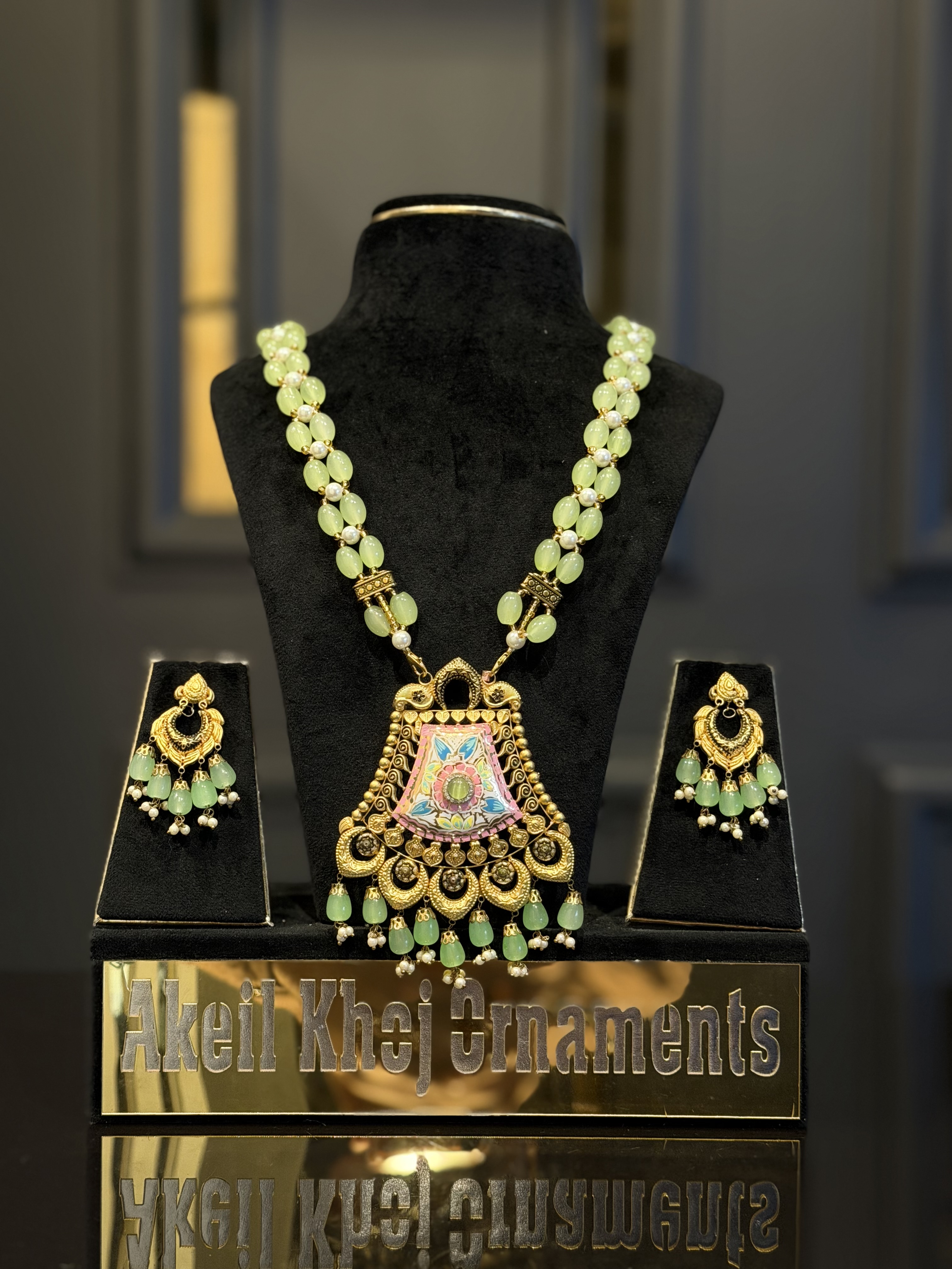 Antique Finish Traditional Rani Haar – 18K Gold - Gold Jewellery Kashmir