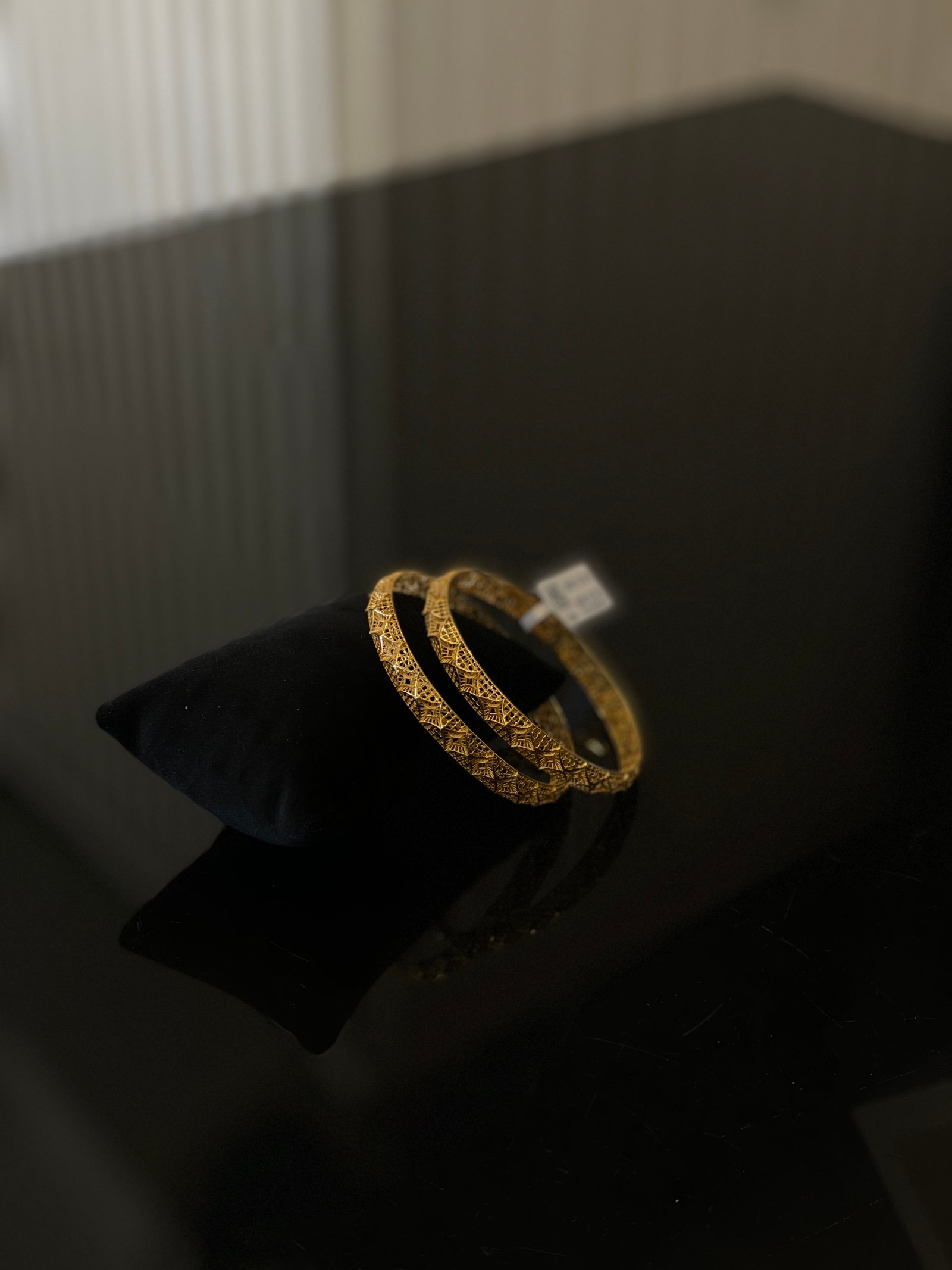 Handcrafted Emerald & Diamond-Cut Bangles